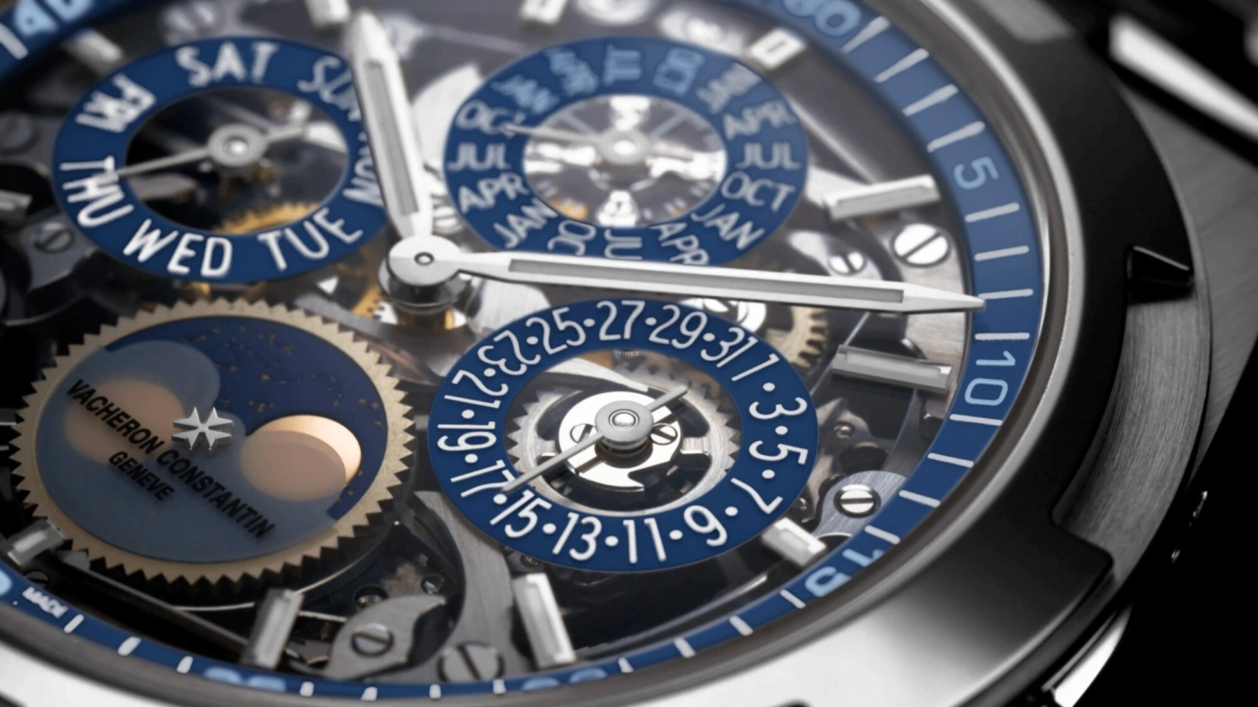 Vacheron Constantin,Overseas 41.50mm,41.50mm,White Gold,Skeleton,Automatic,Moonphase,Perpetual Calendar,Leap Year,Month,40hours,In-house Caliber,4300V,4300V/120G-B946