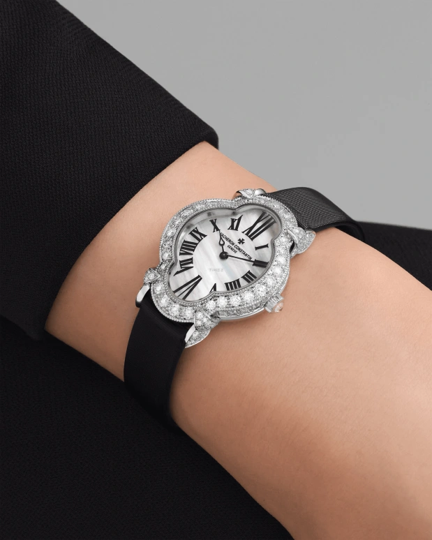 Vacheron Constantin,Heures Créatives 36.20x26.50mm,36.20x26.50mm,White Gold,White,Handwound,38hours,In-house Caliber,1005J,1005J/000G-H168