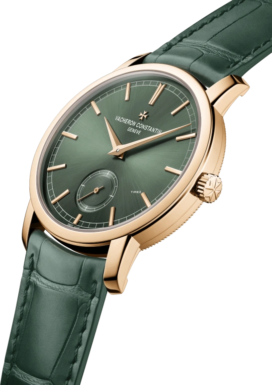 Vacheron Constantin,Traditionnelle 38mm,38mm,Pink Gold,Green,Handwound,65hours,In-house Caliber,82172,82172/000R-H008