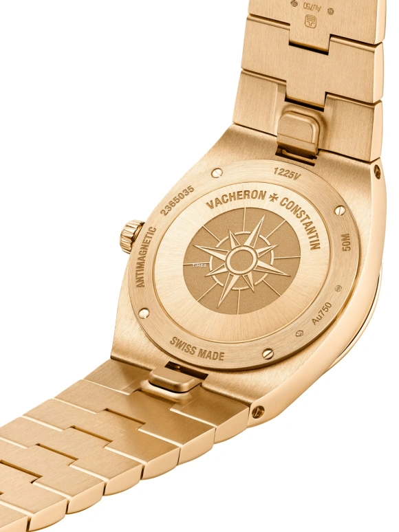 Vacheron Constantin,Overseas 33mm,33mm,Pink Gold,Silver,Quartz,Day,74hours,1225V,1225V/200R-H031