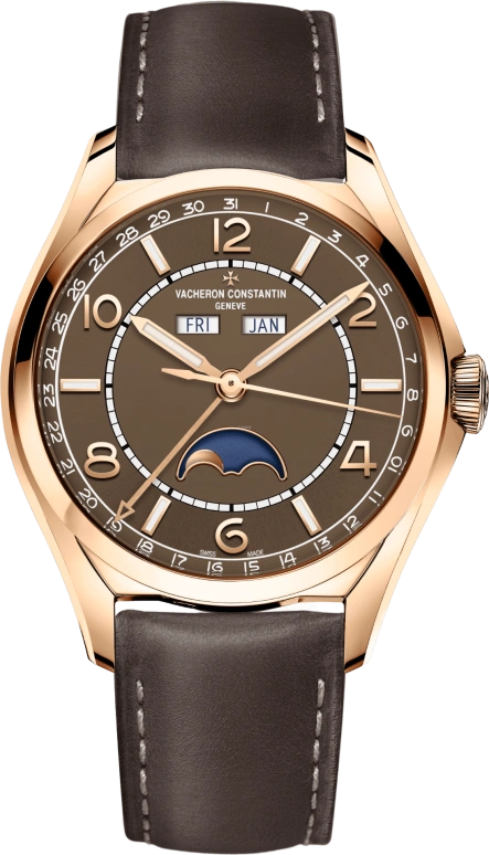 Vacheron Constantin,FiftySix 40mm,40mm,Pink Gold,Brown,Automatic,Moonphase,Month,Date,Day,40hours,In-house Caliber,4000E,4000E/000R-B065