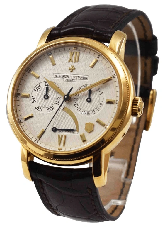 Vacheron Constantin,Jubilé 1755 40mm,40mm,Yellow Gold,Beige,Yellow,Automatic,Date,Day,Power Reserve Indicator,85250,85250/000J-9141