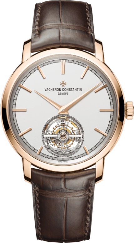 Vacheron Constantin,Traditionnelle 41mm,41mm,Pink Gold,Silver,Automatic,Power Reserve Indicator,Tourbillon Escapement,6000T,6000T/000R-B346
