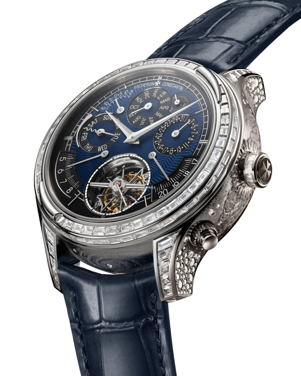 Vacheron Constantin,Artelier Cabinotiers Special Order 47mm,47mm,White Gold,Blue,Handwound,Moonphase,Perpetual Calendar,Leap Year,Month,58hours,In-house Caliber,9717C,9717C/000G-289C