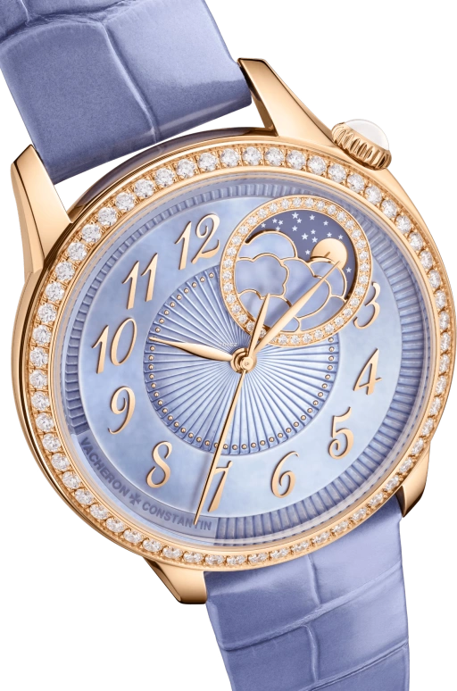 Vacheron Constantin,Égérie 37mm,37mm,Pink Gold,Purple,Automatic,Moonphase,40hours,Yiqing Yin,8005F,8005F/000R-H030