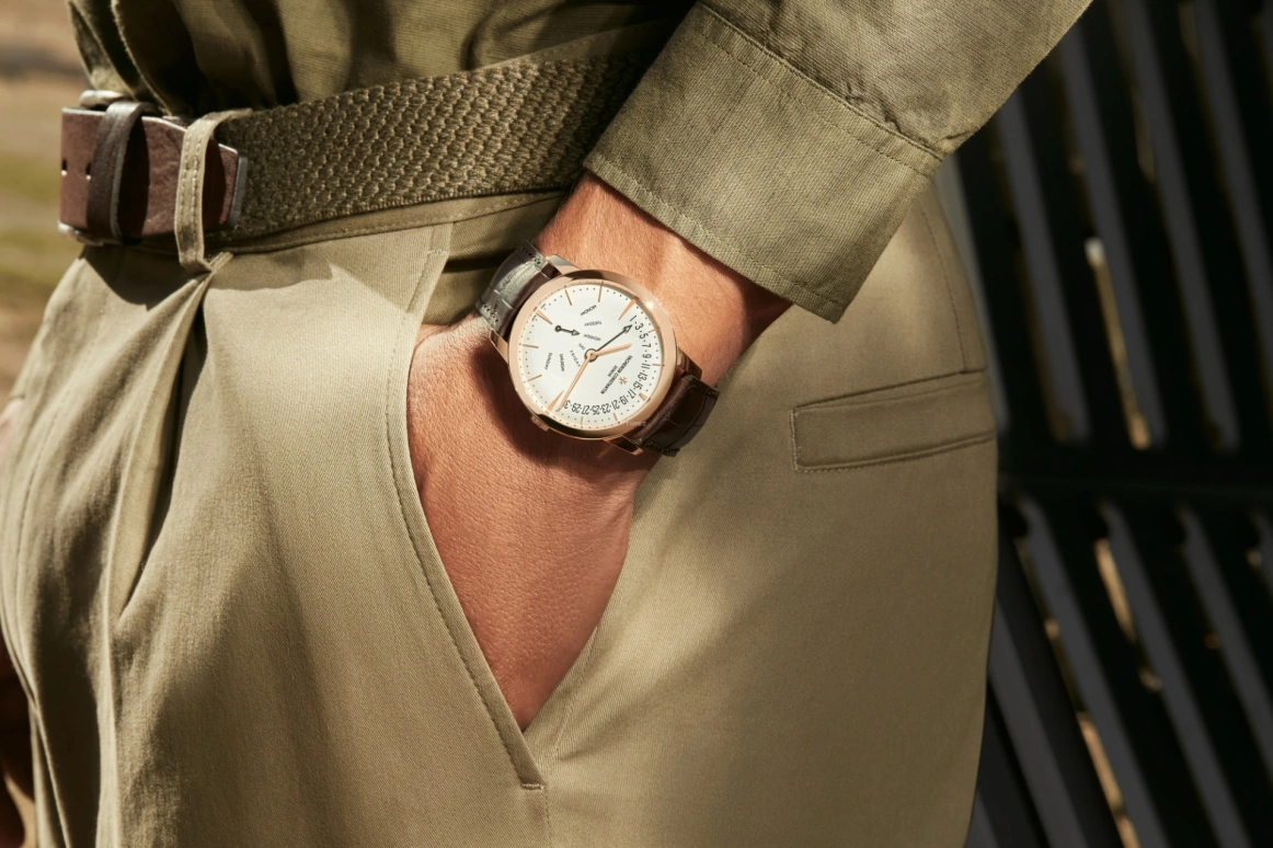 Vacheron Constantin,Patrimony 42.50mm,42.50mm,Pink Gold,Silver,Automatic,Date,Day,Flyback,Retrograde,40hours,In-house Caliber,Rizwan Ahmed,Riz Ahmed,Riz MC,4000U,4000U/000R-B110