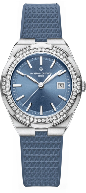Vacheron Constantin,Overseas 33mm,33mm,Stainless Steel,Blue,Quartz,Date,74hours,1205V,1205V/100A-B590