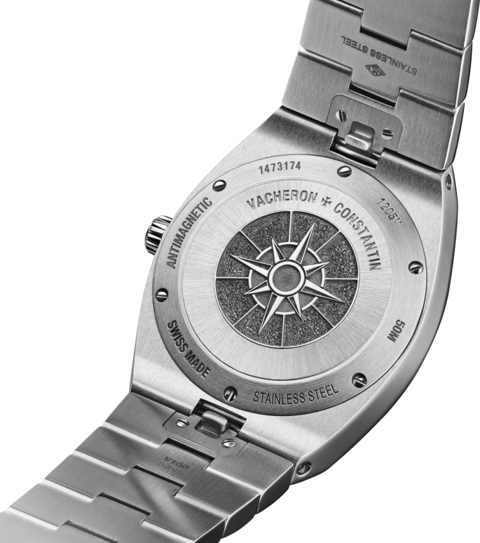 Vacheron Constantin,Overseas 33mm,33mm,Stainless Steel,Blue,Quartz,Date,74hours,1205V,1205V/100A-B590