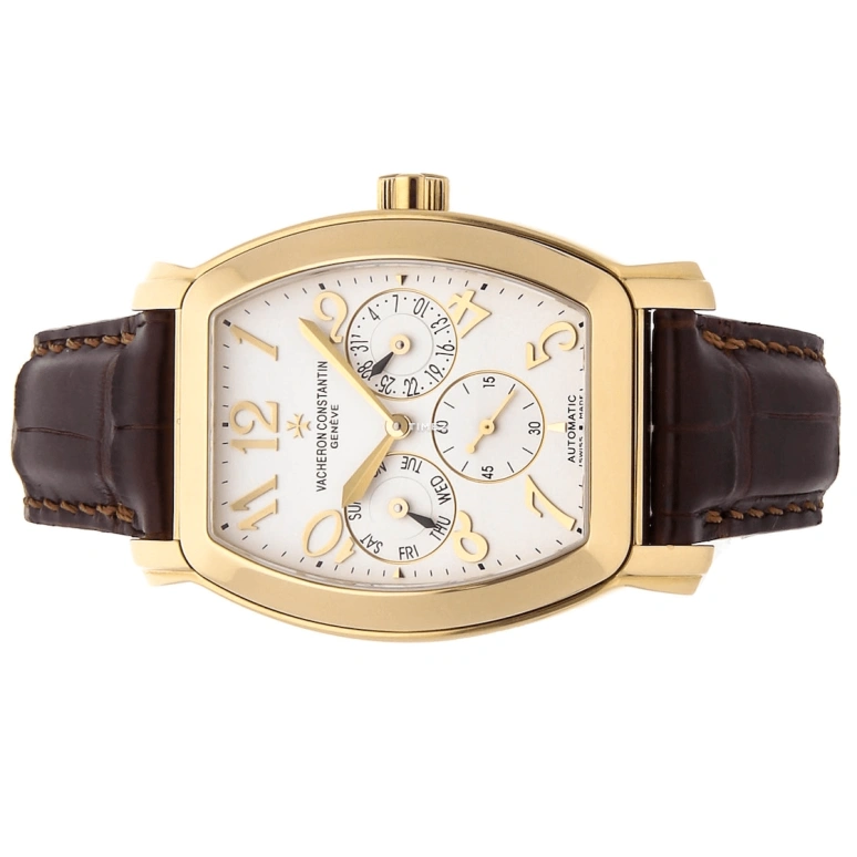 Vacheron Constantin,Malte 35.50x39.50mm,35.50x39.50mm,Yellow Gold,Beige,Automatic,Date,Day,42008,42008/000J-9061