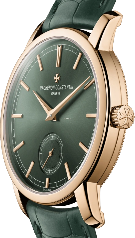 Vacheron Constantin,Traditionnelle 38mm,38mm,Pink Gold,Green,Handwound,65hours,In-house Caliber,82172,82172/000R-H008