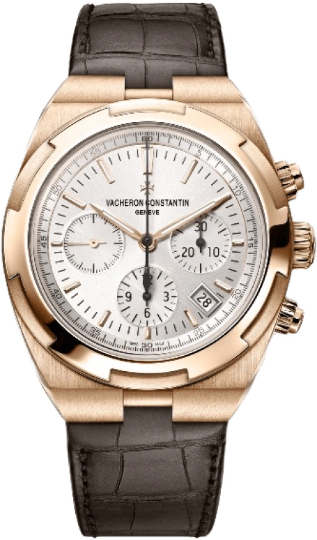 Vacheron Constantin,Overseas 42.50mm,42.50mm,Pink Gold,Silver,Automatic,Chronograph,Day,5500V,5500V/000R-B074