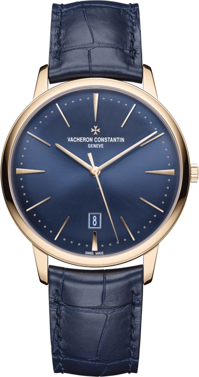 Vacheron Constantin,Patrimony 40mm,40mm,Pink Gold,Blue,Automatic,Day,43hours,85180,85180/000R-B515
