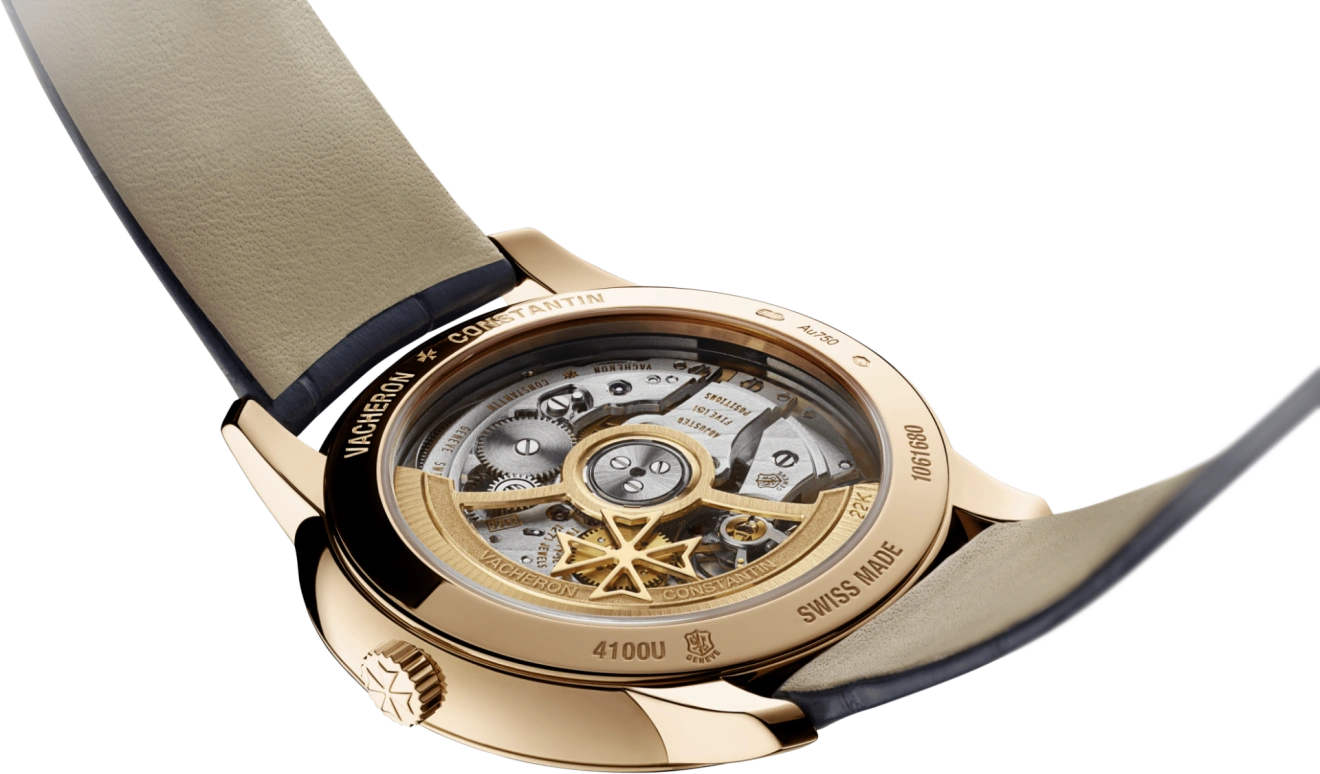 Vacheron Constantin,Patrimony 36mm,36mm,Pink Gold,Blue,Automatic,Date,43hours,4100U,4100U/000R-B643