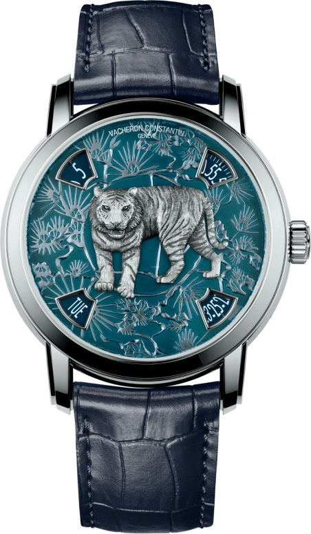 Vacheron Constantin,Métiers d'Art 40mm,40mm,Platinum,Blue,Automatic,Date,Day,Jumping Minutes,Jumping Hours,40hours,In-house Caliber,86073,86073/000P-B900
