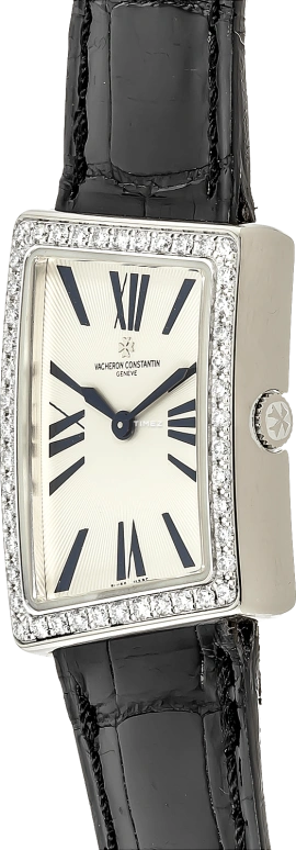 Vacheron Constantin,1972 33.20x23.30mm,33.20x23.30mm,White Gold,Silver White,Quartz,In-house Caliber,Sapphire,Crystal Glass,25520,25520/000G-8989