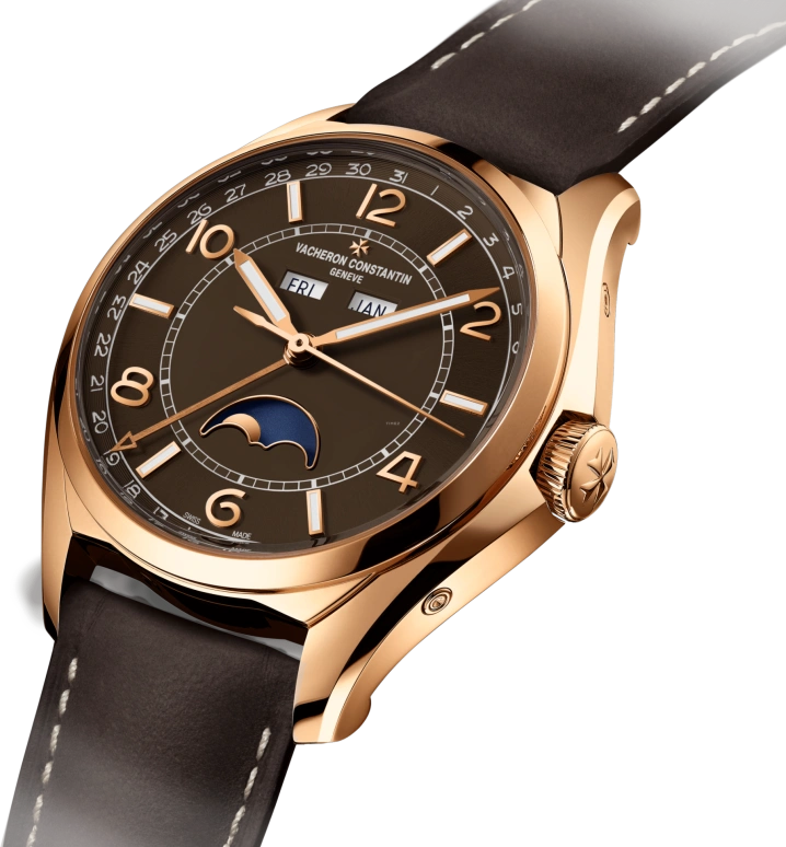 Vacheron Constantin,FiftySix 40mm,40mm,Pink Gold,Brown,Automatic,Moonphase,Month,Date,Day,40hours,In-house Caliber,4000E,4000E/000R-B065