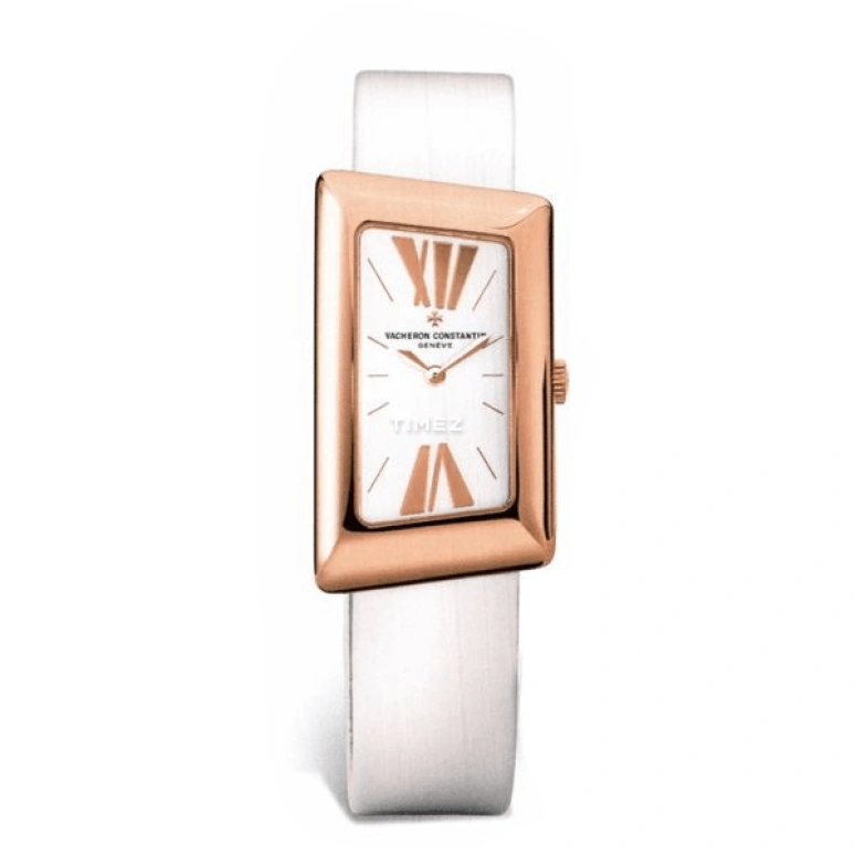 Vacheron Constantin,1972 21x37.70mm,21x37.70mm,Rose Gold,Silver White,Quartz,In-house Caliber,Sapphire,Crystal Glass,25015,25015/000R-9254