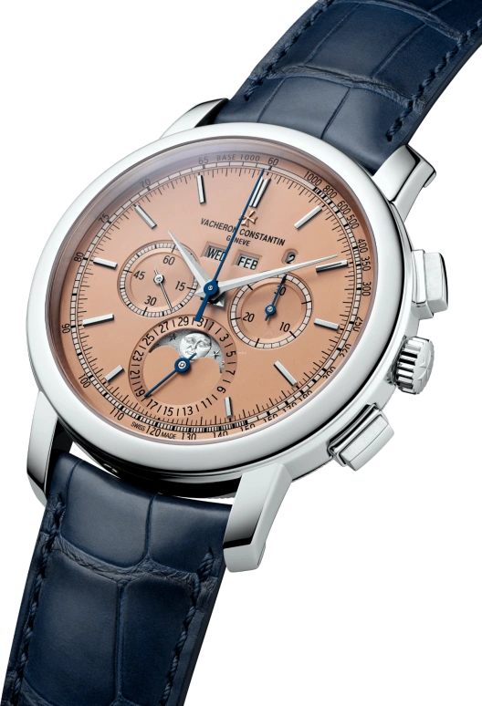 Vacheron Constantin,Traditionnelle 43mm,43mm,Platinum,Rose,Handwound,Chronograph,Moonphase,Perpetual Calendar,Leap Year,48hours,In-house Caliber,5000T,5000T/000P-B975
