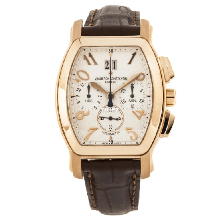 Vacheron Constantin,Malte 37x40mm,37x40mm,Rose Gold,White,Gold,Automatic,Chronograph,Day,49145,49145/000R-9059
