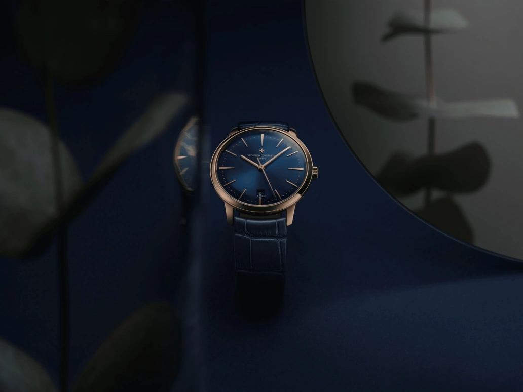 Vacheron Constantin,Patrimony 36mm,36mm,Pink Gold,Blue,Automatic,Date,43hours,4100U,4100U/000R-B643