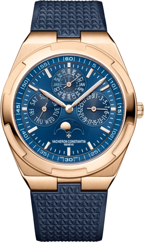 Vacheron Constantin,Overseas 41.50mm,41.50mm,Pink Gold,Blue,Automatic,Moonphase,Perpetual Calendar,Leap Year,Month,40hours,In-house Caliber,4300V,4300V/120R-B509