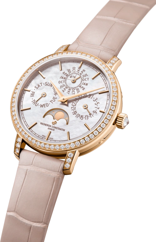 Vacheron Constantin,Traditionnelle 36.50mm,36.50mm,Pink Gold,White,Automatic,Day,Anti-magnetic,4305T,4305T/000R-B947