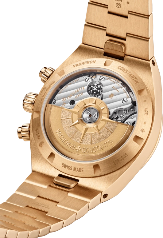 Vacheron Constantin,Overseas 42.50mm,42.50mm,Rose Gold,Green,Automatic,Chronograph,Day,5520V,5520V/210R-B966