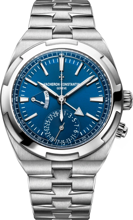 Vacheron Constantin,Overseas 41mm,41mm,Stainless Steel,Blue,Automatic,Day,Dule Time,Day / Night Indication,7900V,7900V/110A-B334