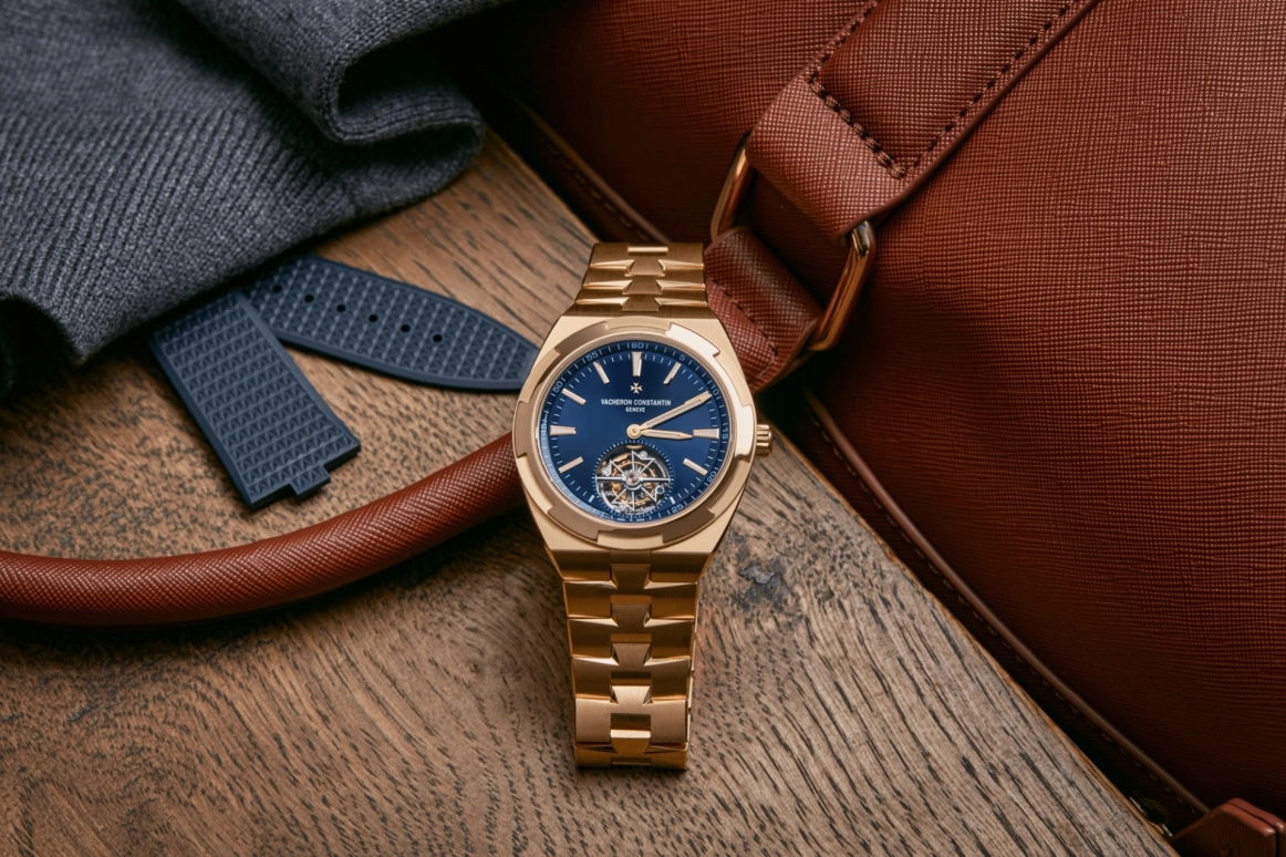 Vacheron Constantin,Overseas 42.50mm,42.50mm,Pink Gold,Blue,Automatic,Tourbillon,80hours,Kyle Kuzma,6000V,6000V/110R-B733