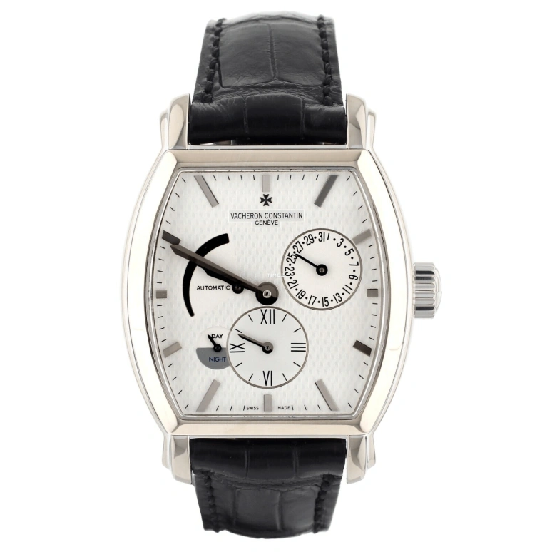 Vacheron Constantin,Malte 48mm,48mm,White Gold,White,Automatic,Day,Power Reserve Indicator,Dule Time,Day / Night Indication,40hours,In-house Caliber,47400,47400/000G-9100