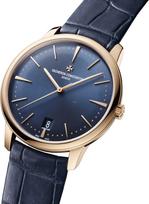Vacheron Constantin,Patrimony 36mm,36mm,Pink Gold,Blue,Automatic,Date,43hours,4100U,4100U/000R-B643