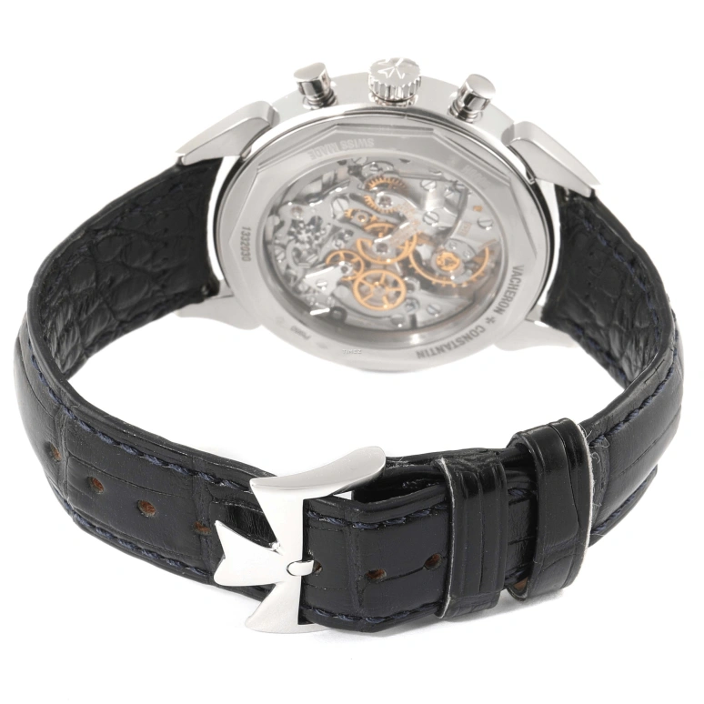 Vacheron Constantin,Historiques 38.50mm,38.50mm,Platinum,Silver,Handwound,Chronograph,48hours,5000H,5000H/000P-B058