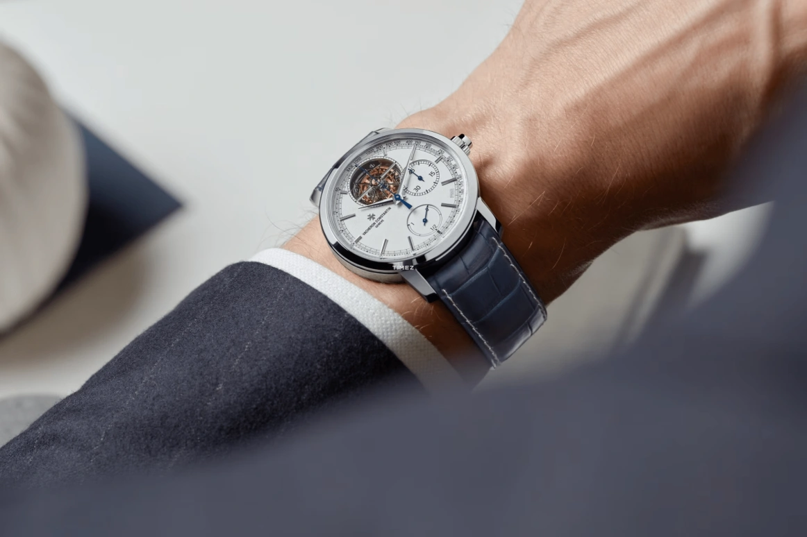 Vacheron Constantin,Traditionnelle 42.50mm,42.50mm,Platinum,Grey,Handwound,Chronograph,Power Reserve Indicator,Tourbillon,5100T,5100T/000P-H041