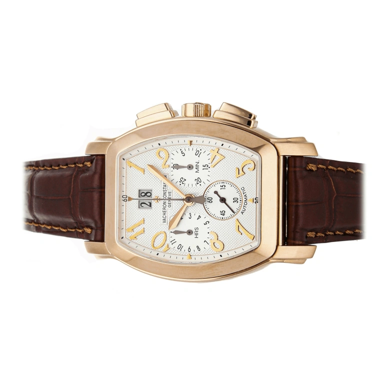 Vacheron Constantin,Malte 37x40mm,37x40mm,Rose Gold,White,Gold,Automatic,Chronograph,Day,49145,49145/000R-9059