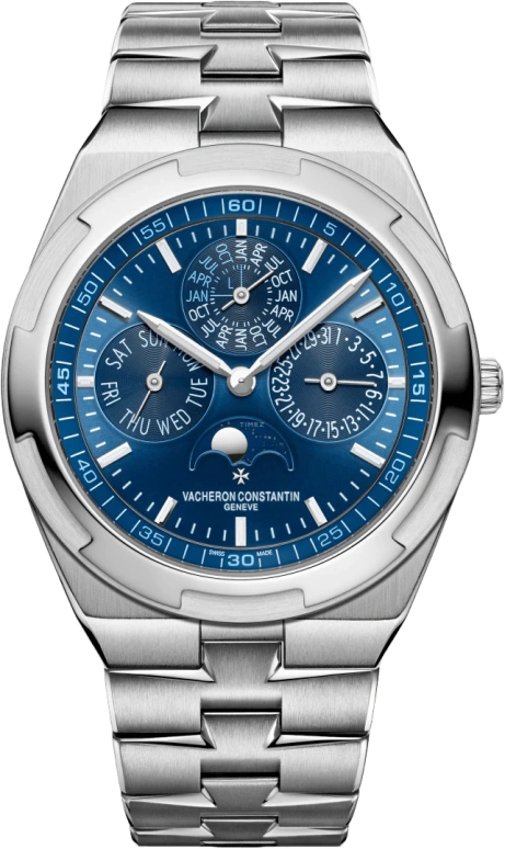 Vacheron Constantin,Overseas 41.50mm,41.50mm,White Gold,Blue,Automatic,Moonphase,Perpetual Calendar,Leap Year,Month,40hours,In-house Caliber,4300V,4300V/120G-B945