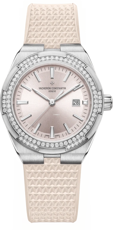 Vacheron Constantin,Overseas 35mm,35mm,Stainless Steel,Pink,Day,Sapphire,Round,4605V,4605V/200A-B971
