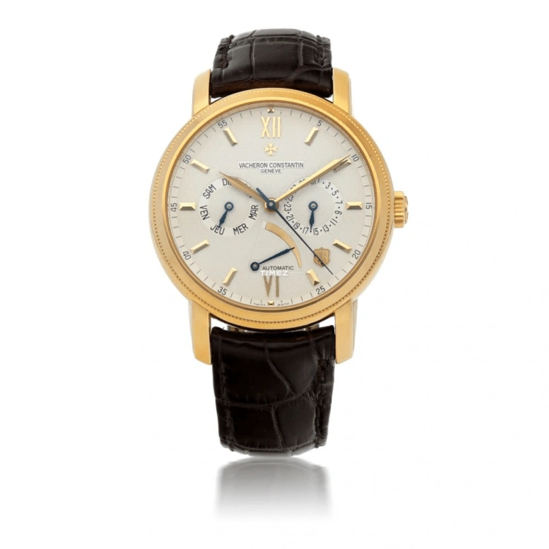 Vacheron Constantin,Jubilé 1755 40mm,40mm,Yellow Gold,Beige,Yellow,Automatic,Date,Day,Power Reserve Indicator,85250,85250/000J-9141
