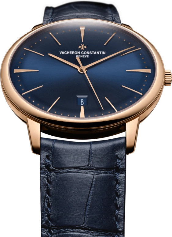 Vacheron Constantin,Patrimony 40mm,40mm,Pink Gold,Blue,Automatic,Day,43hours,85180,85180/000R-B515