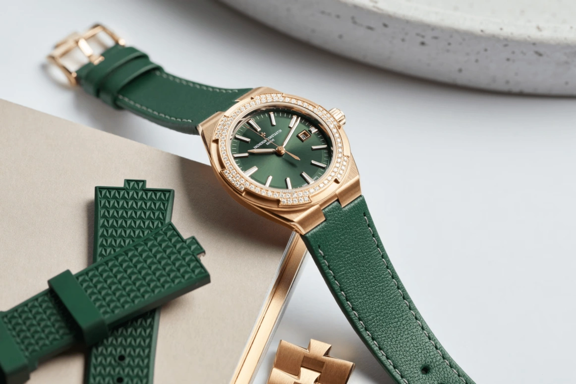 Vacheron Constantin,Overseas 35mm,35mm,Rose Gold,Green,Automatic,Day,40hours,4605V,4605V/200R-B969