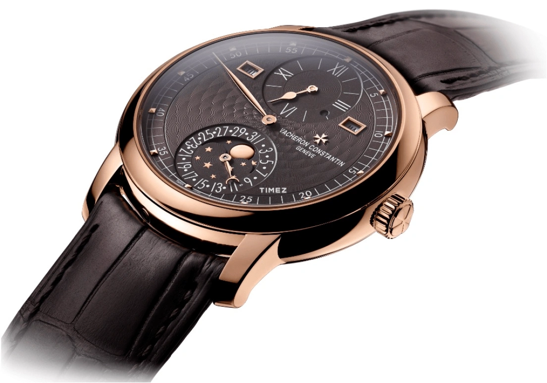 Vacheron Constantin,Malte 42mm,42mm,Rose Gold,Coffee,Automatic,Moonphase,Perpetual Calendar,Leap Year,Month,40hours,In-house Caliber,4000C,4000C/000R-B121