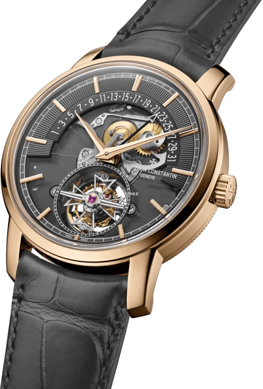 Vacheron Constantin,Traditionnelle 41mm,41mm,Pink Gold,Grey,Automatic,Day,Tourbillon,Retrograde,6010T,6010T/000R-B638