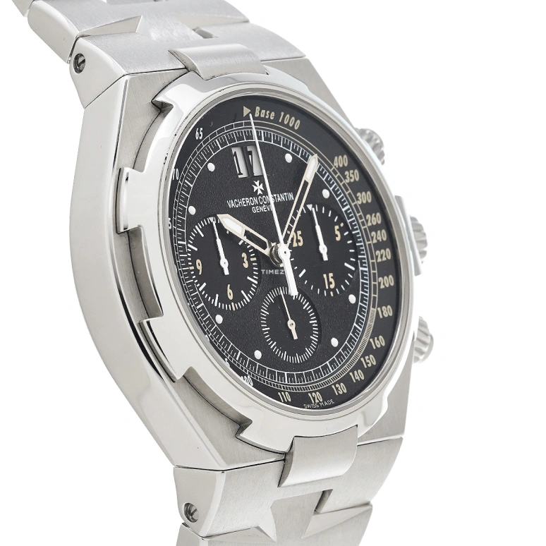 Vacheron Constantin,Overseas 42mm,42mm,Stainless Steel,Black,Automatic,Chronograph,Day,49150,49150/B01A-9269