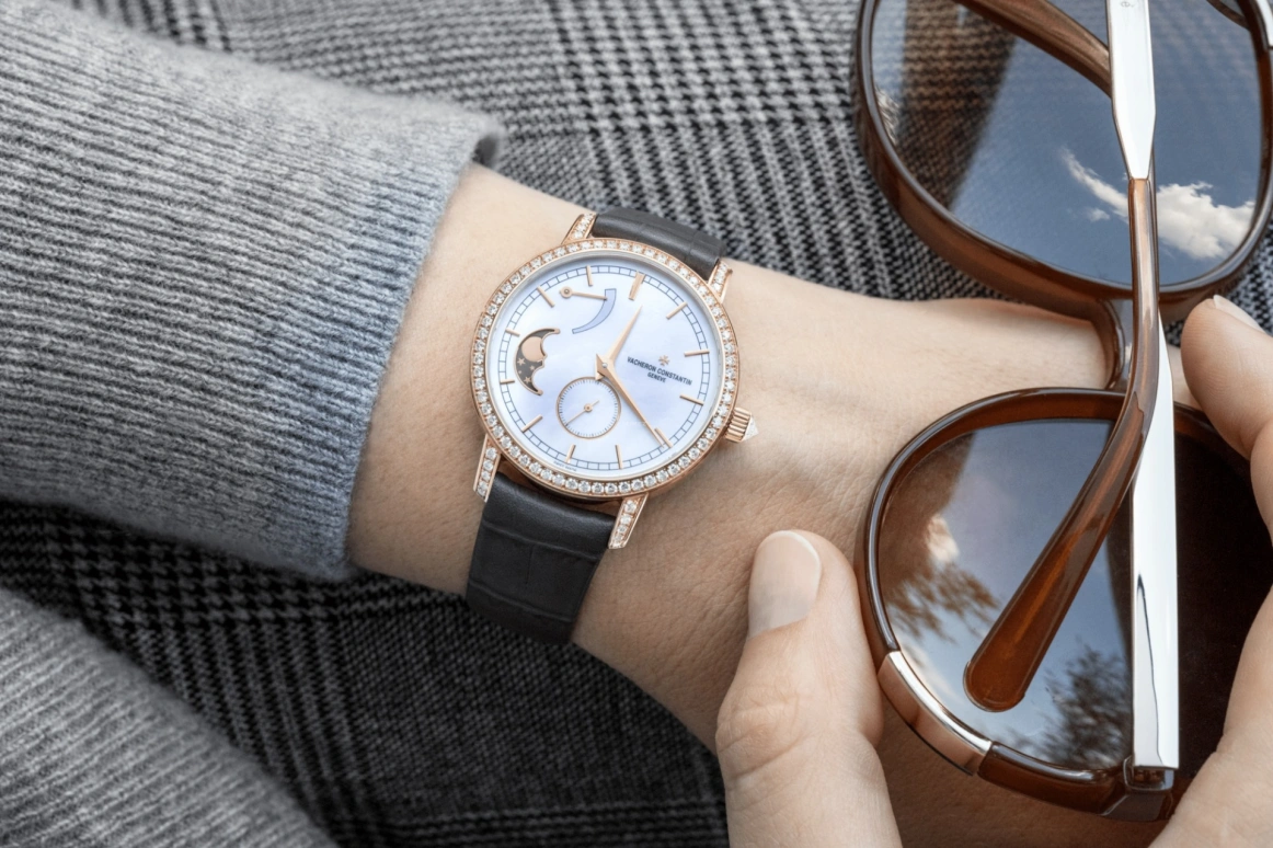 Vacheron Constantin,Traditionnelle 36mm,36mm,Pink Gold,Handwound,Moonphase,Power Reserve Indicator,83570,83570/000R-9915