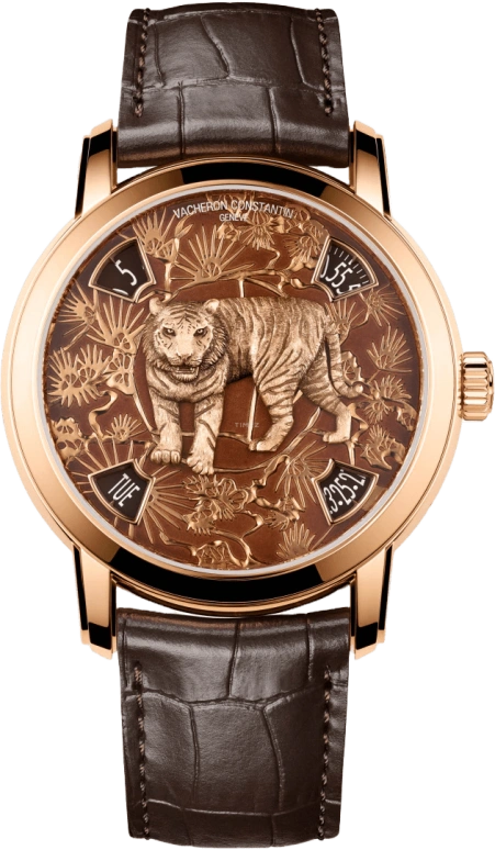 Vacheron Constantin,Métiers d'Art 40mm,40mm,Pink Gold,Brown,Automatic,Date,Day,Jumping Minutes,Jumping Hours,40hours,In-house Caliber,86073,86073/000R-B901