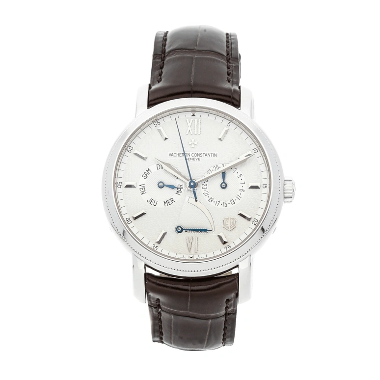 Vacheron Constantin,Jubilé 1755 40mm,40mm,White Gold,White,Silver,Silver White,Automatic,Date,Day,Power Reserve Indicator,85250,85250/000G-9141