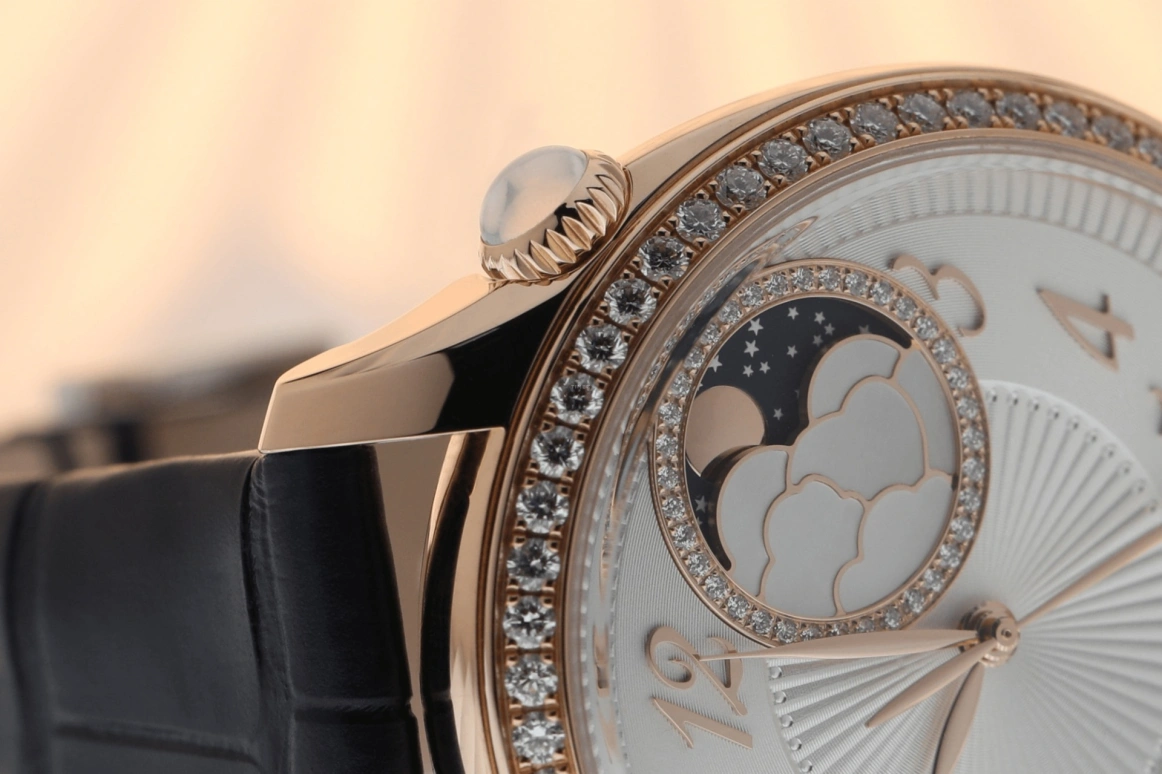 Vacheron Constantin,Égérie 37mm,37mm,Pink Gold,Silver,Automatic,Moonphase,40hours,8005F,8005F/000R-B498