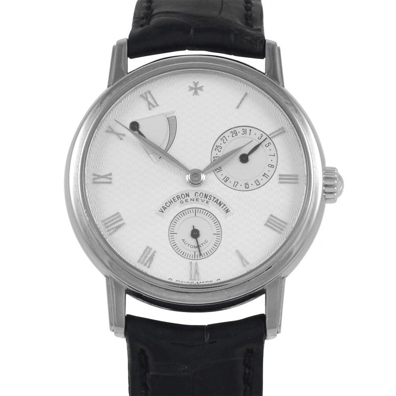 Vacheron Constantin,Patrimony 38mm,38mm,White Gold,White,Automatic,Day,Power Reserve Indicator,47200,47200/000G-8445