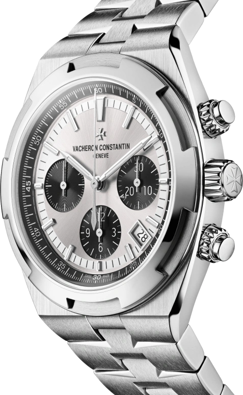 Vacheron Constantin,Overseas 42.50mm,42.50mm,Stainless Steel,White,Automatic,Chronograph,Day,5520V,5520V/210A-B686