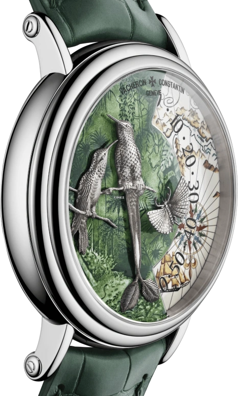 Vacheron Constantin,Métiers d'Art 41mm,41mm,White Gold,Green,Multi-Color,Automatic,40hours,In-house Caliber,7500U,7500U/000G-B993
