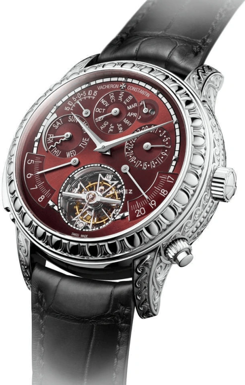 Vacheron Constantin,Artelier Cabinotiers Special Order 47mm,47mm,White Gold,Red,Handwound,Moonphase,Perpetual Calendar,Leap Year,Month,Sapphire,Crystal Glass,Round,80175,80175/000G-B280